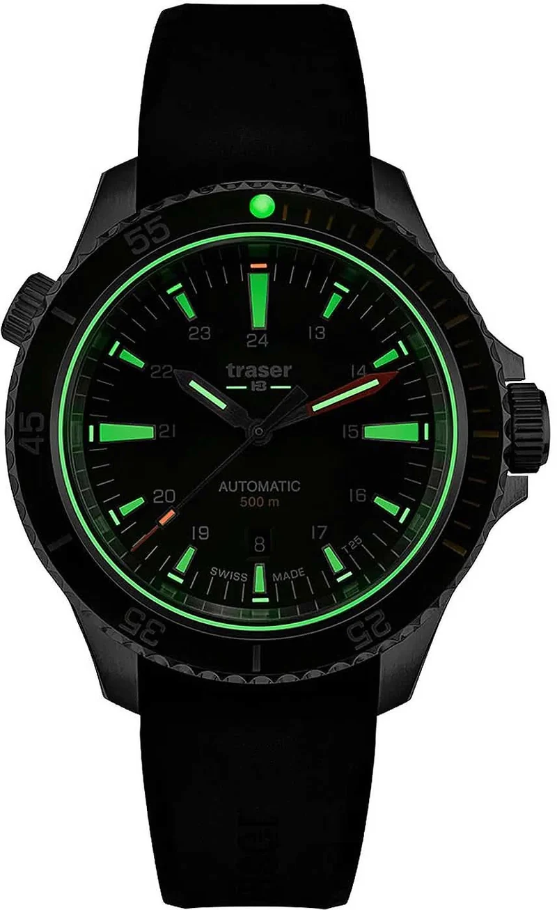 Traser P67 Diver Automatic 110326 Herrenuhr • H3-Tritium Leuchttechnologie • Swiss Made