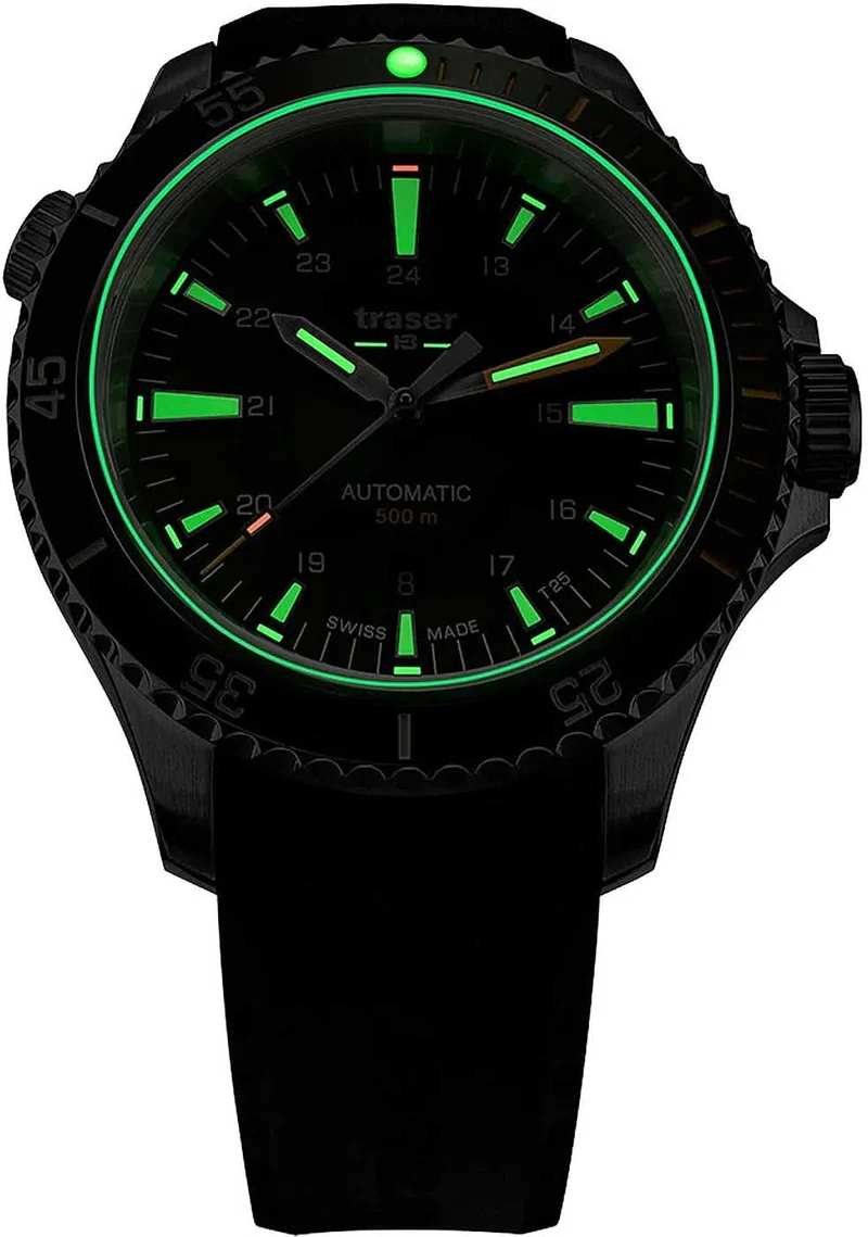 Traser P67 Diver Automatic 110326 Herrenuhr • H3-Tritium Leuchttechnologie • Swiss Made