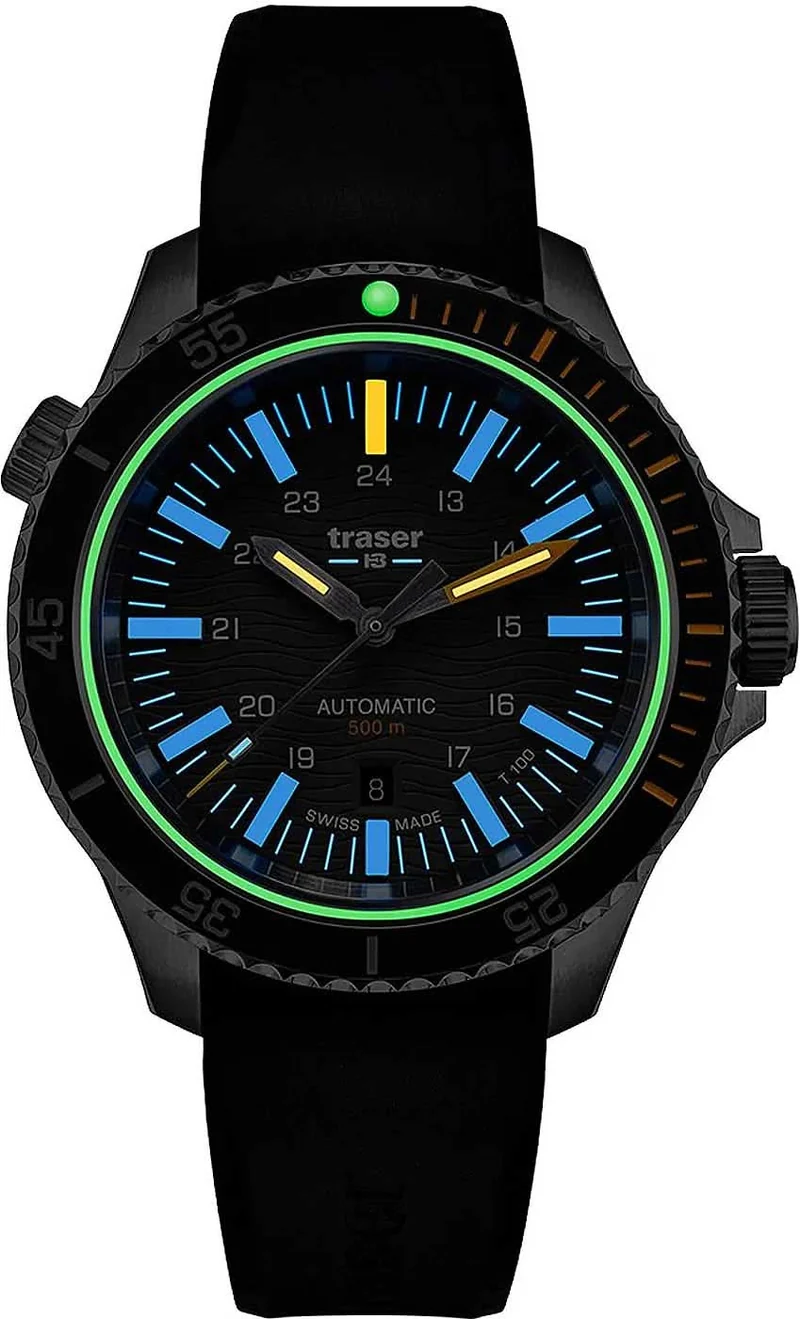 Traser P67 Diver Automatic 110330 Herrenuhr • Trigalight H3-Tritium • Swiss Made