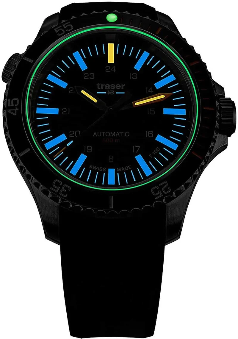 Traser P67 Diver Automatic 110330 Herrenuhr • Trigalight H3-Tritium • Swiss Made