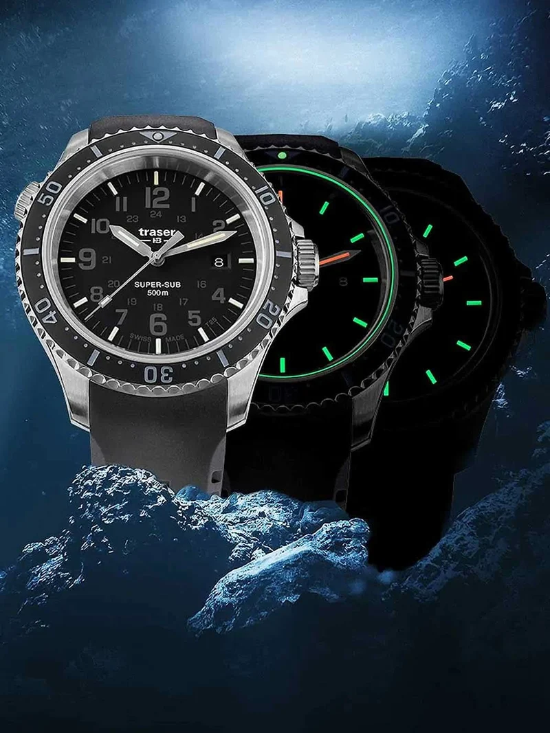 Traser P67 SuperSub 109377 Herrenuhr • Trigalight • Swiss Made