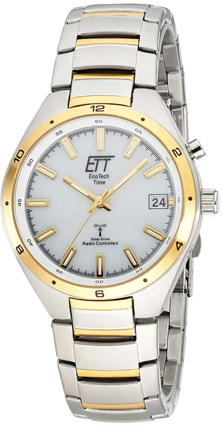 Eco Tech Time Gobi EGS-11443-11M Herrenuhr • Solar Funk • Titanium