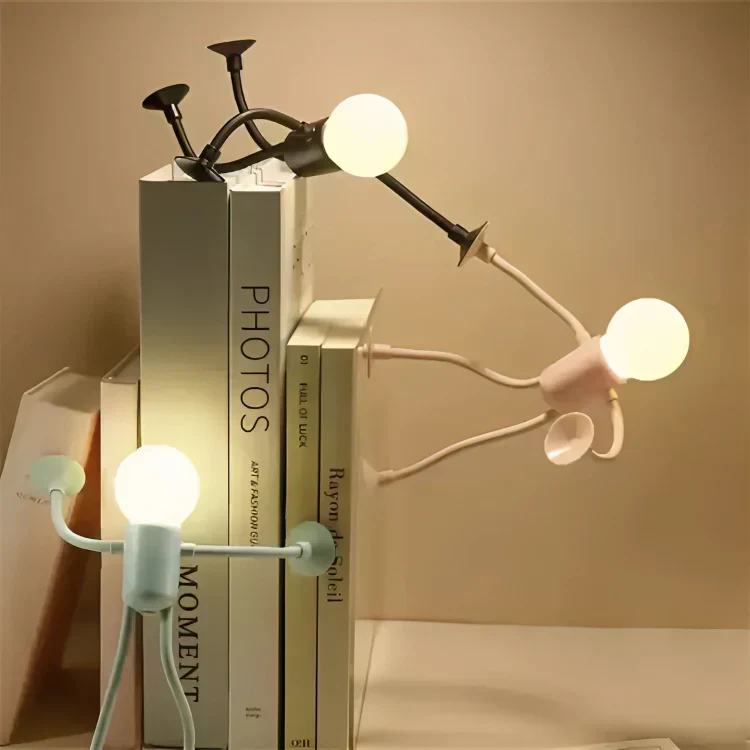 Flexibele LED Figuumlamp 18cm Warmwit Tafellamp Nachtlamp Sfeerverlichting Slaapkamer Woonkamer Decoratief Licht Siliconen USB Oplaadbaar | Sansoti
