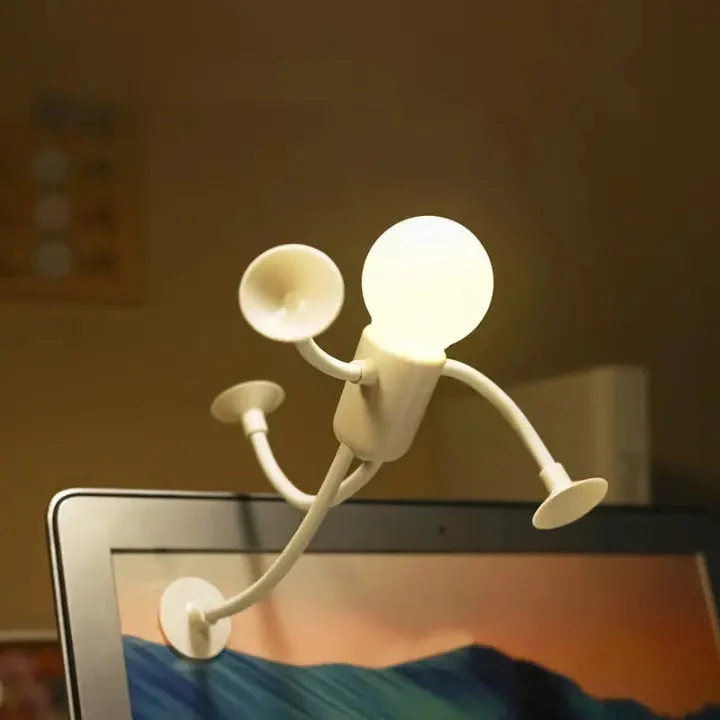Flexibele LED Figuumlamp 18cm Warmwit Tafellamp Nachtlamp Sfeerverlichting Slaapkamer Woonkamer Decoratief Licht Siliconen USB Oplaadbaar | Sansoti