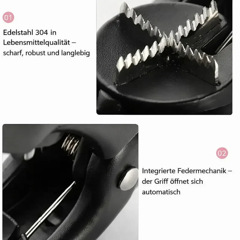 Kastanjepeller ABS Edelstaal Ergonomisch Antislip Keuken Kastanjes Walnoten Hazelnoten Noten Kraker Notenpeller Schiller | Sansoti