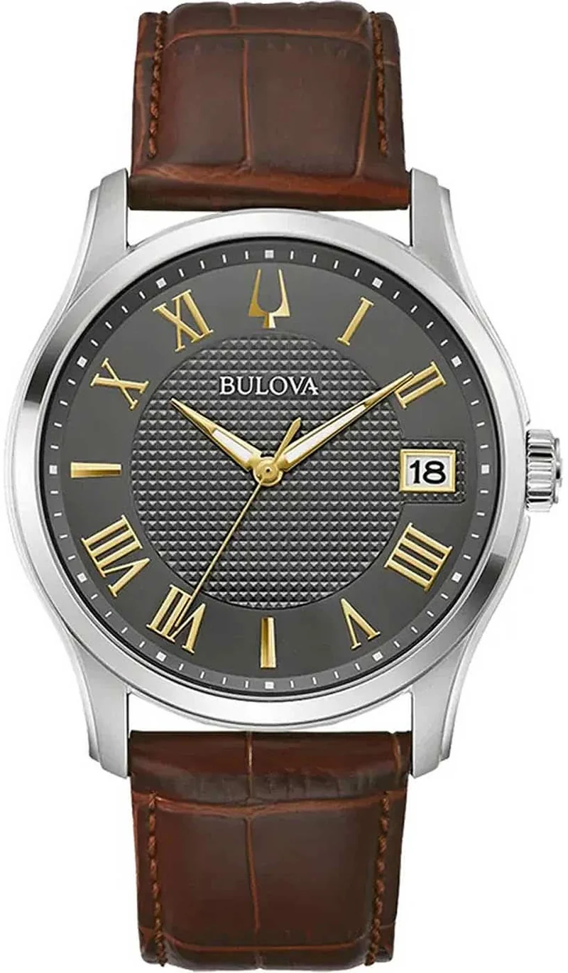 Bulova Wilton 96B389 Herrenuhr • Quarzwerk • Lederarmband