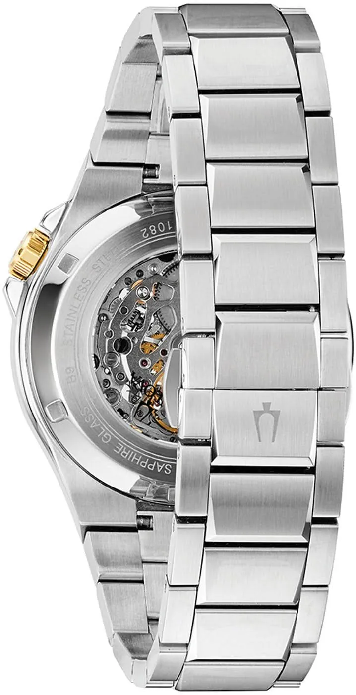 Bulova Maquina 98A224 Herrenuhr • Automatikwerk • Open Heart Design
