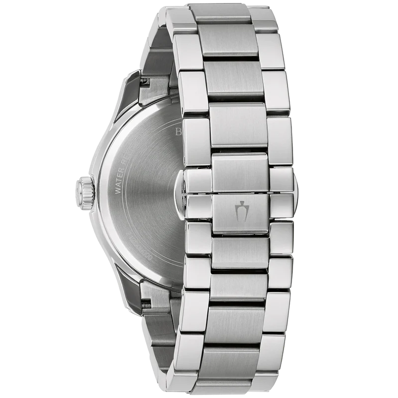 Bulova Wilton 96B386 Herrenuhr • Blaues Zifferblatt • Edelstahl