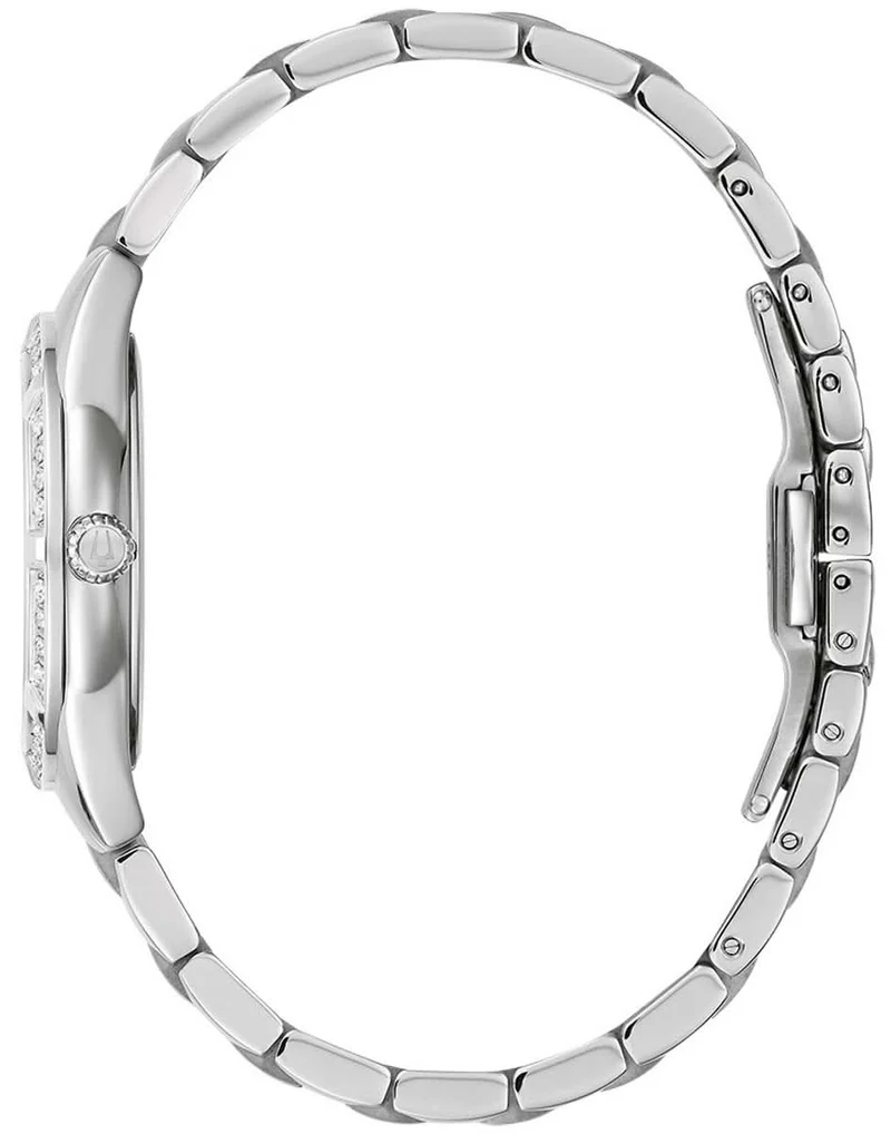 Bulova Classic 96R243 Damenuhr • 8 Diamanten • Perlmutt-Zifferblatt