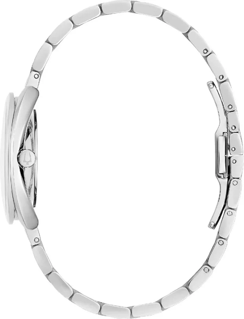 Bulova Classic Duality 96P240 Damenuhr • Echte Diamanten • Perlmutt-Zifferblatt