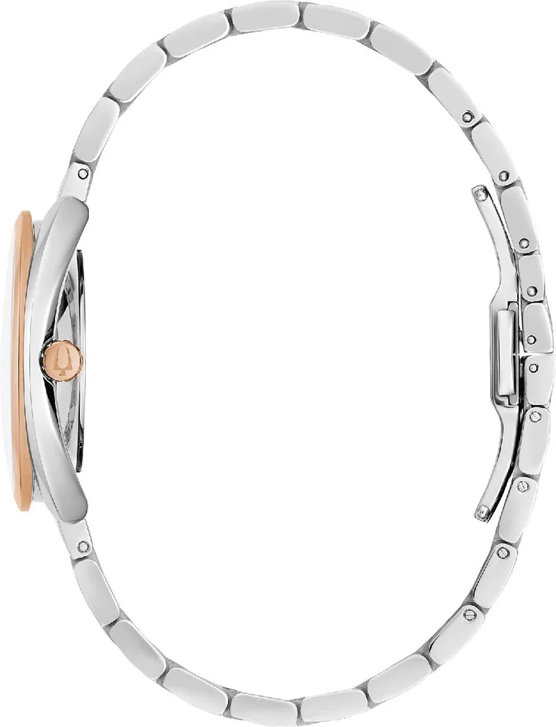 Bulova Classic Duality 98P219 Damenuhr • 3 Diamanten • Perlmutt