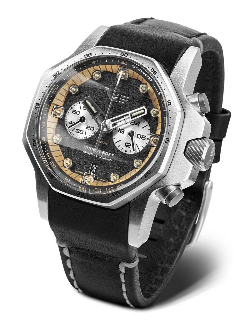 Vostok Europe Atomic Age Sakharov VK64-640A698 Herrenuhr • Tritium-Beleuchtung • K1-Sicherheitsglas