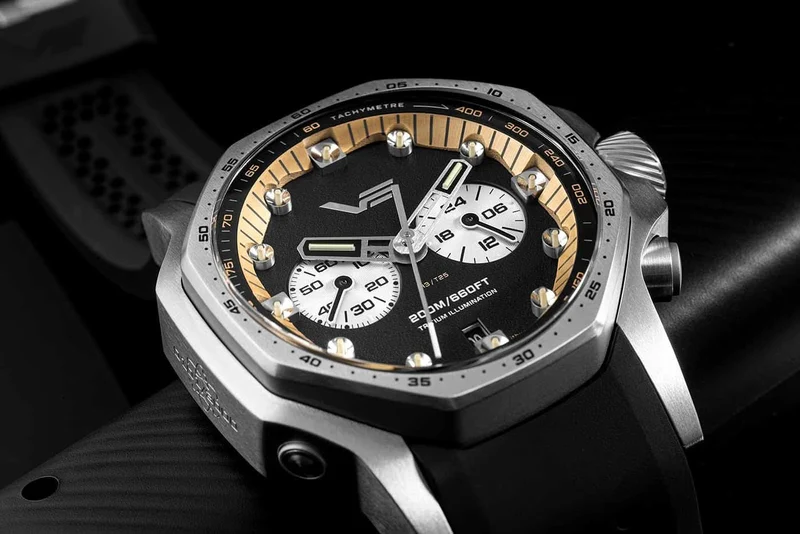 Vostok Europe Atomic Age Sakharov VK64-640A698 Herrenuhr • Tritium-Beleuchtung • K1-Sicherheitsglas
