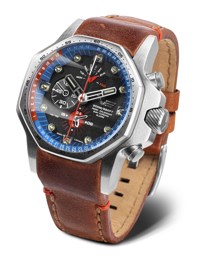 Vostok Europe Atomic Age YM86-640A696 Herrenuhr • Tritium-Beleuchtung • Ewiger Kalender