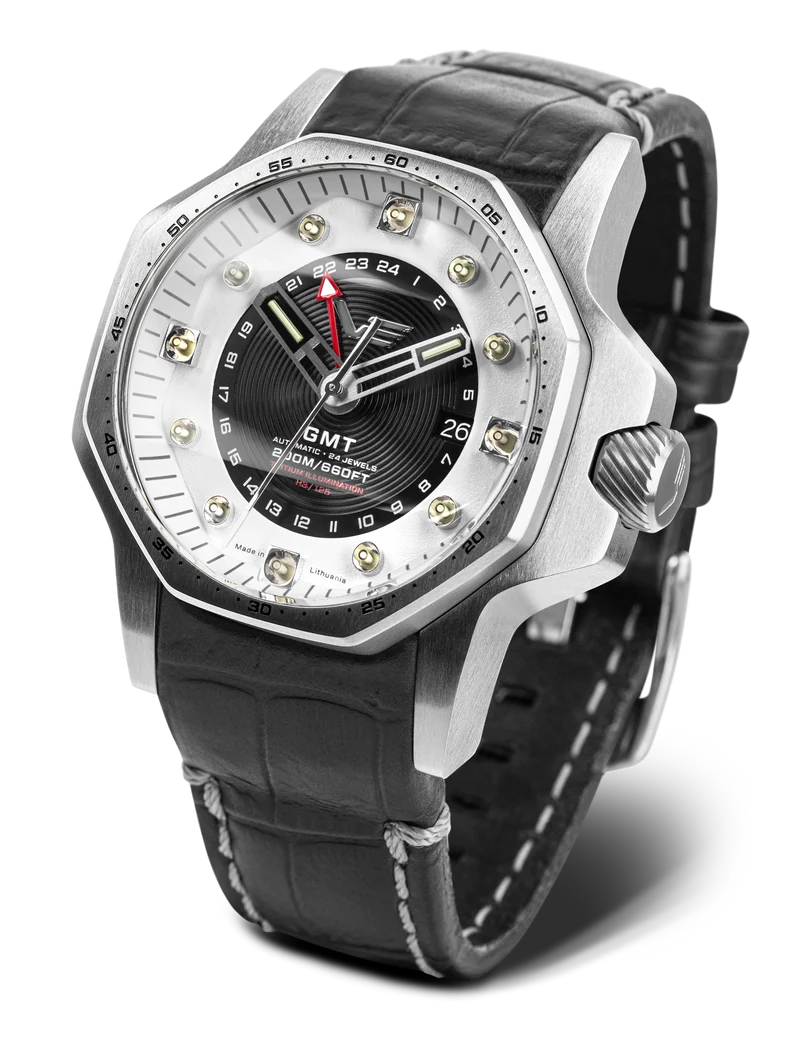 Vostok Europe Atomic Age NH34-640A702 Herrenuhr • Tritium Beleuchtung • K1-Sicherheitsglas