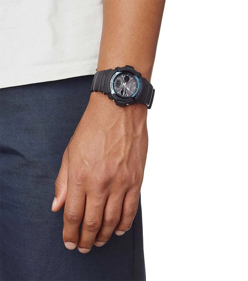 Casio G-Shock AWG-M100A-1AER Herrenuhr • Tough Solar • Funkgesteuert