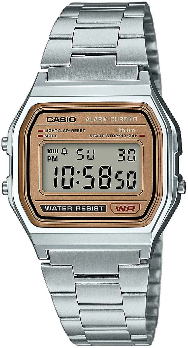 Casio Vintage A158WEA-9EF Uhr • Kultiges Retro-Design • Digitale Stoppfunktion