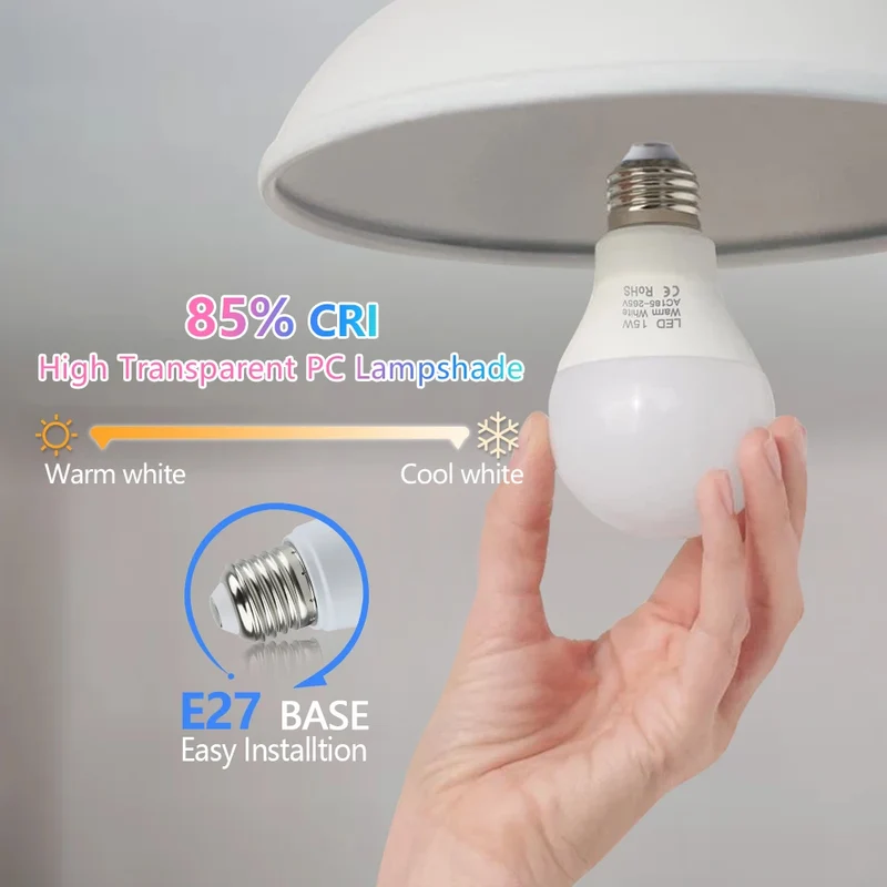 E27 Koud Wit LED Lamp | Sansoti