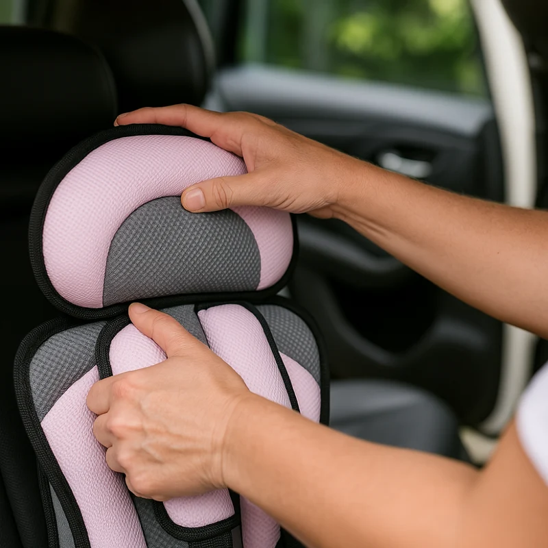 Kinderzitje Tweede Auto ISOFIX Verstelbaar 5-Punts Gordel Ademend Mesh | Sansoti
