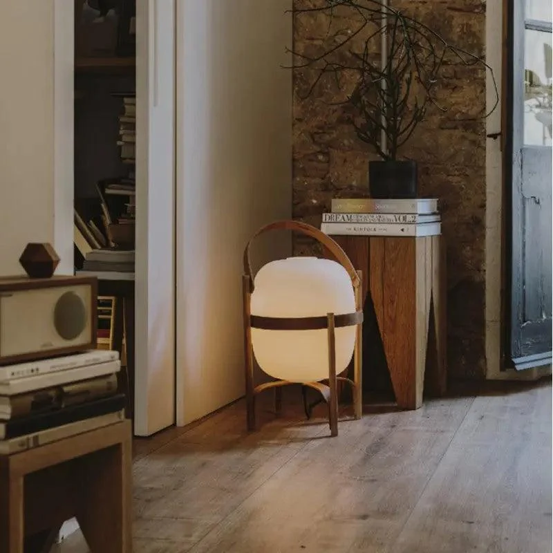 Tafellamp Hout Opaal Glas Naturel 3 Maten Woonkamer Slaapkamer Sfeerverlichting Staande Lamp Japandi Scandinavisch | Sansoti