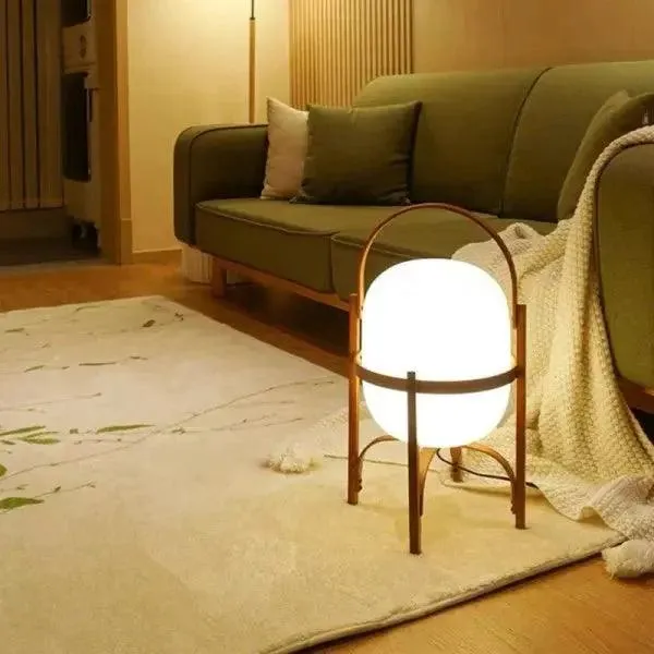 Tafellamp Hout Opaal Glas Naturel 3 Maten Woonkamer Slaapkamer Sfeerverlichting Staande Lamp Japandi Scandinavisch | Sansoti
