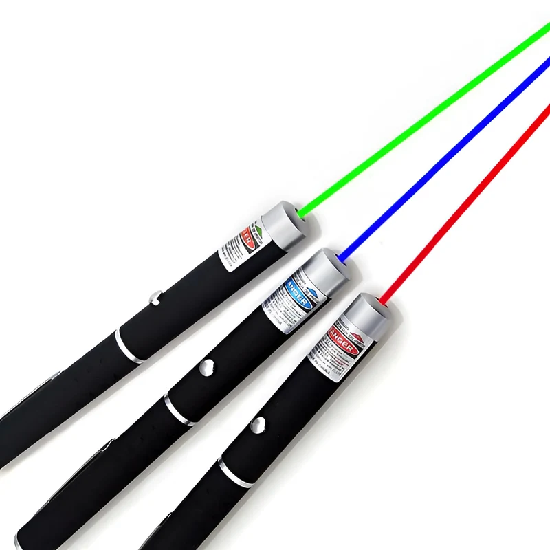Laser Pointer Verstelbare Focus Rood Groen Blauw Paars USB Oplaadbaar Aluminium Presentatie Sterrenkijken Laserlamp 1000 Meter Bereik Zoombaar | Sansoti