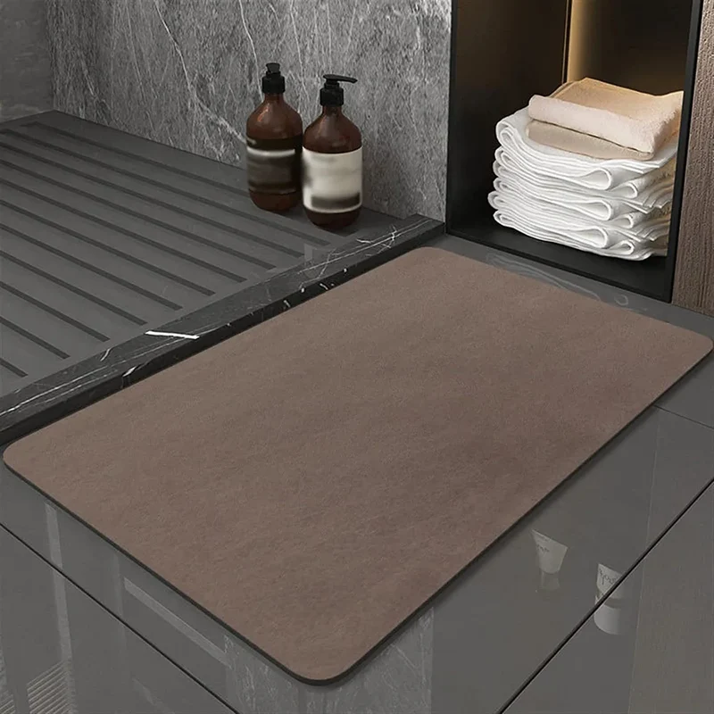Diatomiet Badmat Antislip Absorberend 40x60cm Sneldrogend Badkamer Duurzaam Diatomeeënaarde Eco Badkamertapijt | Sansoti
