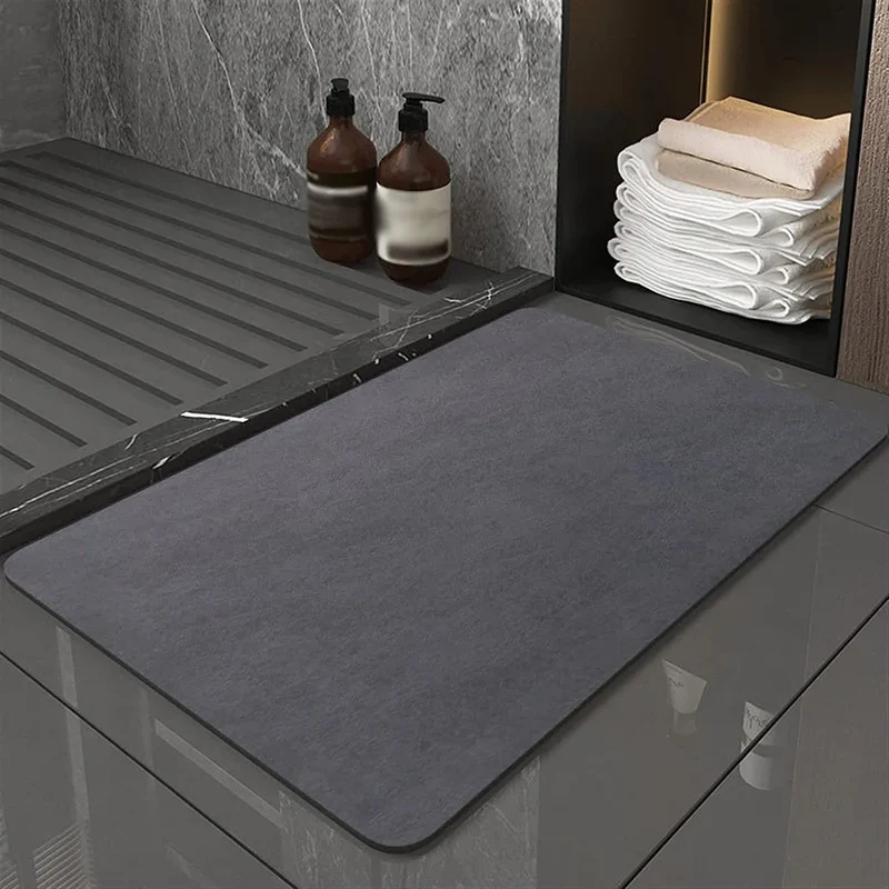 Diatomiet Badmat Antislip Absorberend 40x60cm Sneldrogend Badkamer Duurzaam Diatomeeënaarde Eco Badkamertapijt | Sansoti