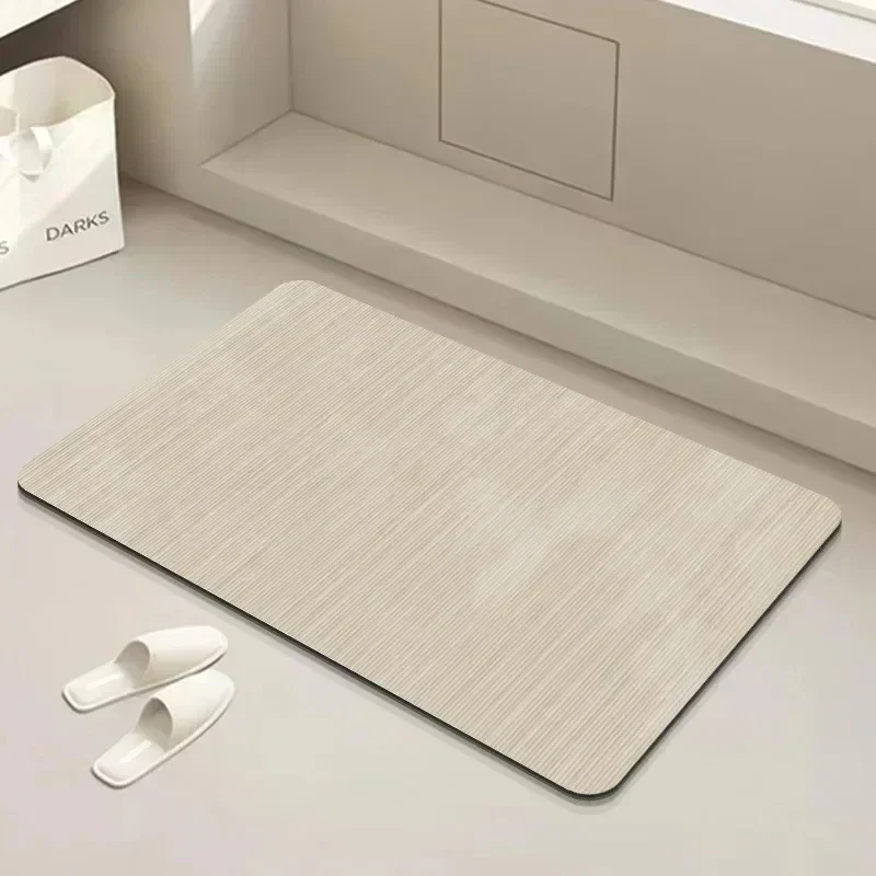 Diatomiet Badmat Antislip Absorberend 40x60cm Sneldrogend Badkamer Duurzaam Diatomeeënaarde Eco Badkamertapijt | Sansoti