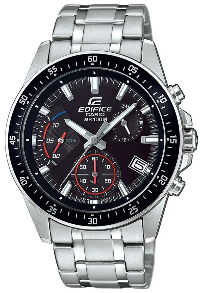 Casio EDIFICE EFV-540D-1AVUEF Herrenuhr • Sportlicher Chronograph • 10 Bar Wasserdicht