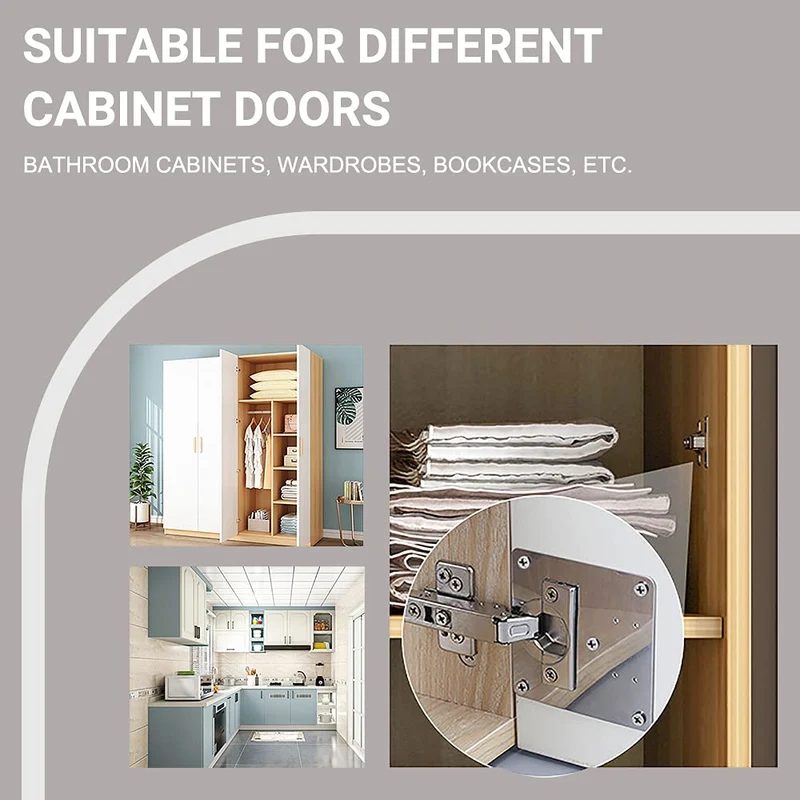 Verstevigingsplaat Scharnier Roestvrijstaal 10x9cm Kastdeurreparatie Keuken Meubels Duurzaam Herstel | Sansoti