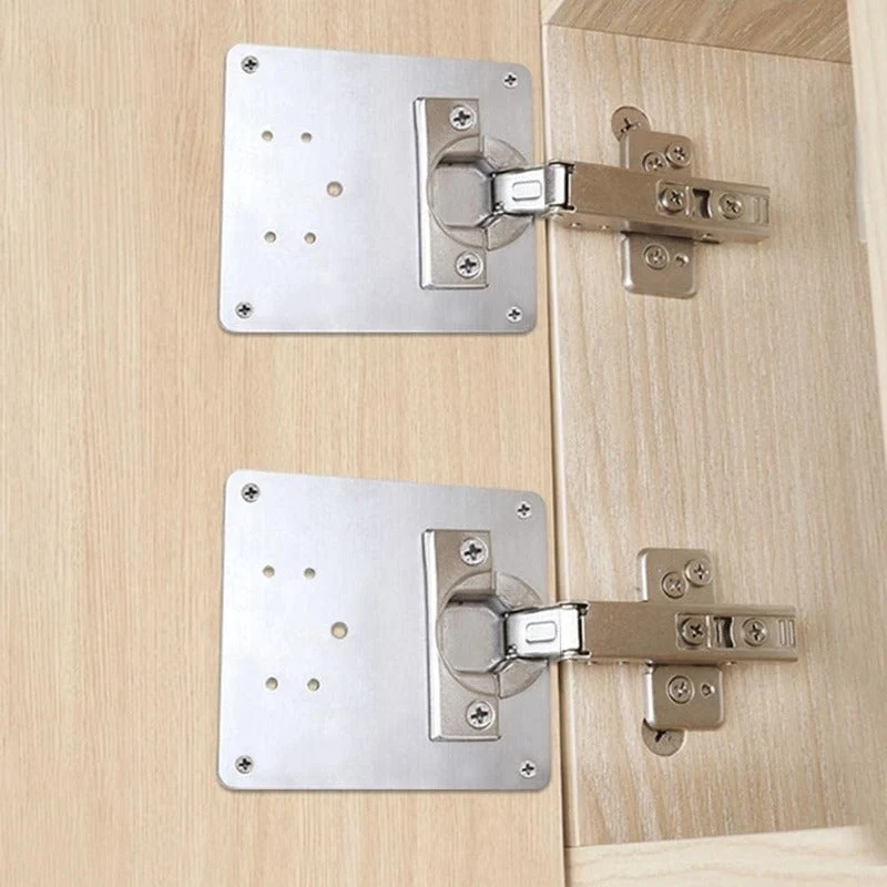 Verstevigingsplaat Scharnier Roestvrijstaal 10x9cm Kastdeurreparatie Keuken Meubels Duurzaam Herstel | Sansoti