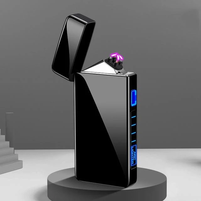 Elektrische Plasma Aansteker USB Oplaadbaar Compact Zwart Kaarsen BBQ Camping Winddicht Herlaadbaar | Sansoti