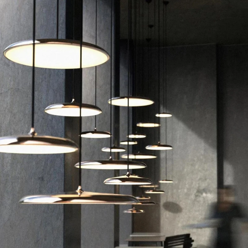 Scandinavische LED Plafondlamp Ronde Hanglamp Metaal Acryl Nordisch Design Woonkamer Eetkamer Hal Slaapkamer | Sansoti