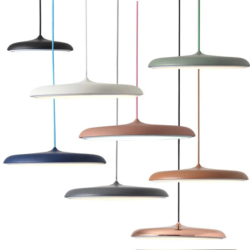 Scandinavische LED Plafondlamp Ronde Hanglamp Metaal Acryl Nordisch Design Woonkamer Eetkamer Hal Slaapkamer | Sansoti