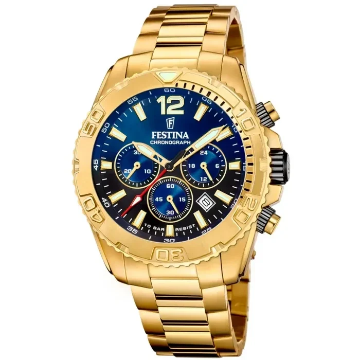 Festina Timeless Chronograph F20684/2 Herren • Chronographenwerk • Sportliches Edelstahlgehäuse