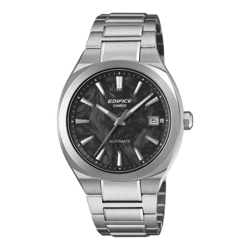 Casio Edifice EFK-200CD-1AER Herren Automatikuhr • Saphirglas • Geschmiedetes Carbon-Zifferblatt