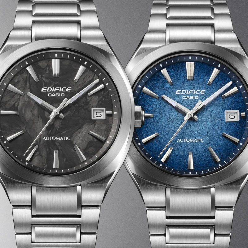 Casio Edifice EFK-200CD-1AER Herren Automatikuhr • Saphirglas • Geschmiedetes Carbon-Zifferblatt