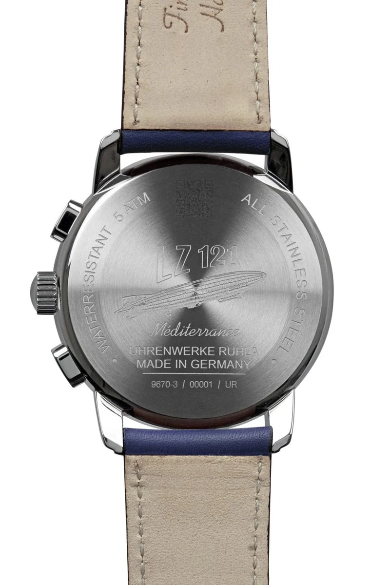 Zeppelin 100 Jahre Méditerranée 9670-3 Herren • Chronograph • Blaues Zifferblatt