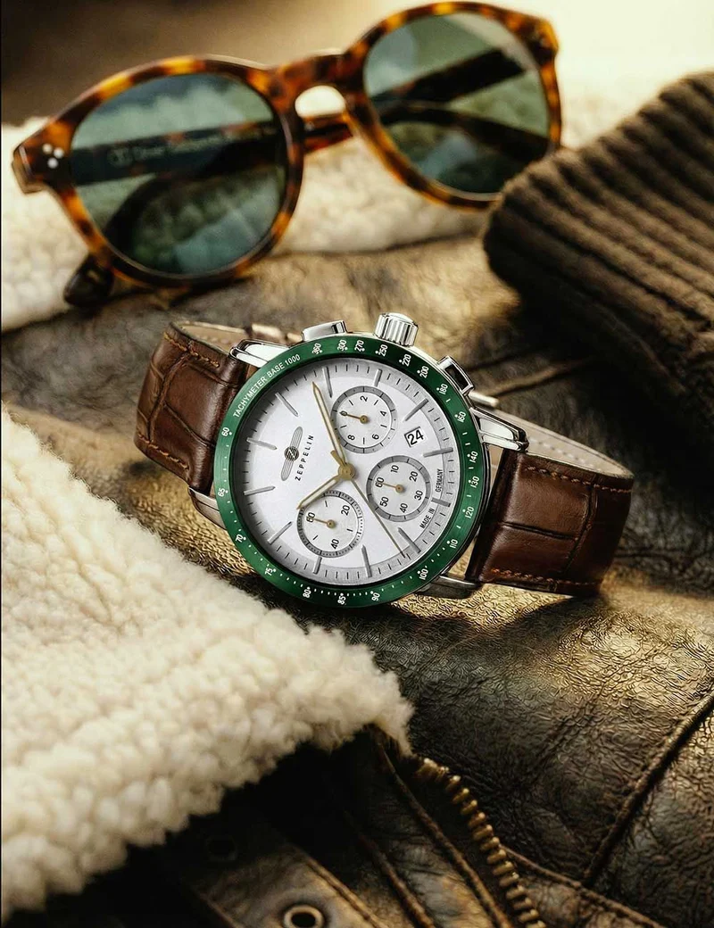 Zeppelin New York 8878-4 Herren Chronograph • Quarz-Chronograph • 5 ATM wasserdicht