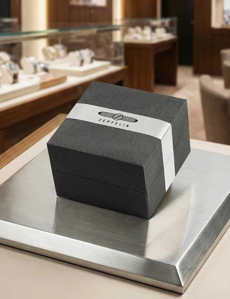 Zeppelin New York 8878-3 Herrenuhr Blau • Quarz-Chronograph • 5 ATM wasserdicht