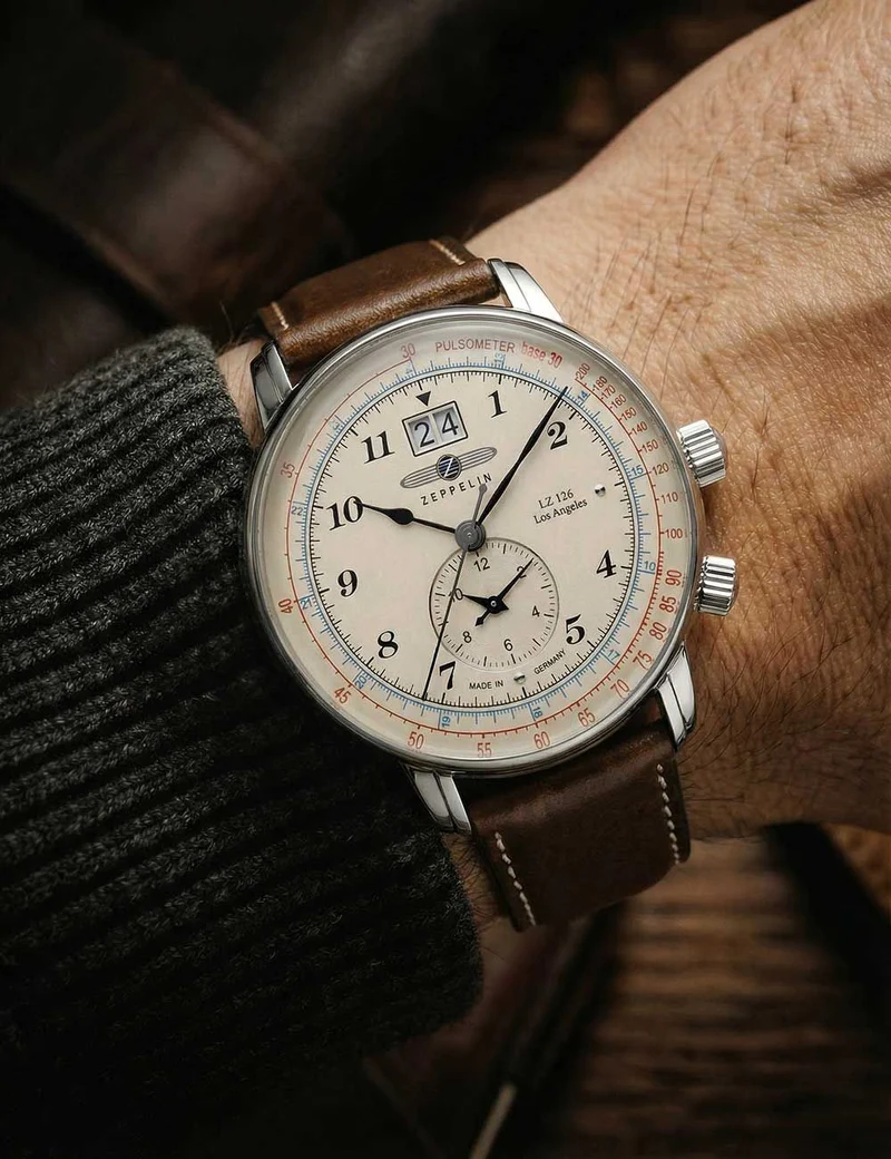 Zeppelin LZ-127 8644-5 Herrenuhr Schwarz • Quarzwerk • 5 ATM wasserdicht