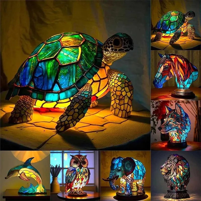 Sculptuur Tafellamp LED Dier Artistiek Design Modern Sfeerverlichting Woonkamer Slaapkamer Nachtkastje | Sansoti