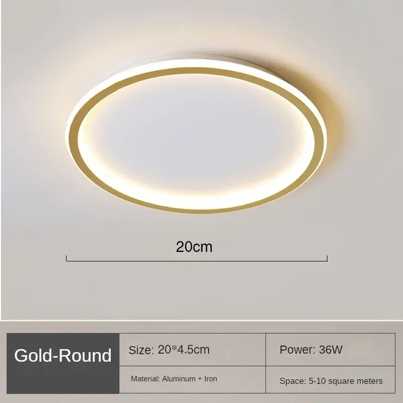 Ronde LED Plafondlamp Scandinavisch Design 20-60cm Dimbaar met Afstandsbediening Modern Glazen Armatuur Woonkamer | Sansoti