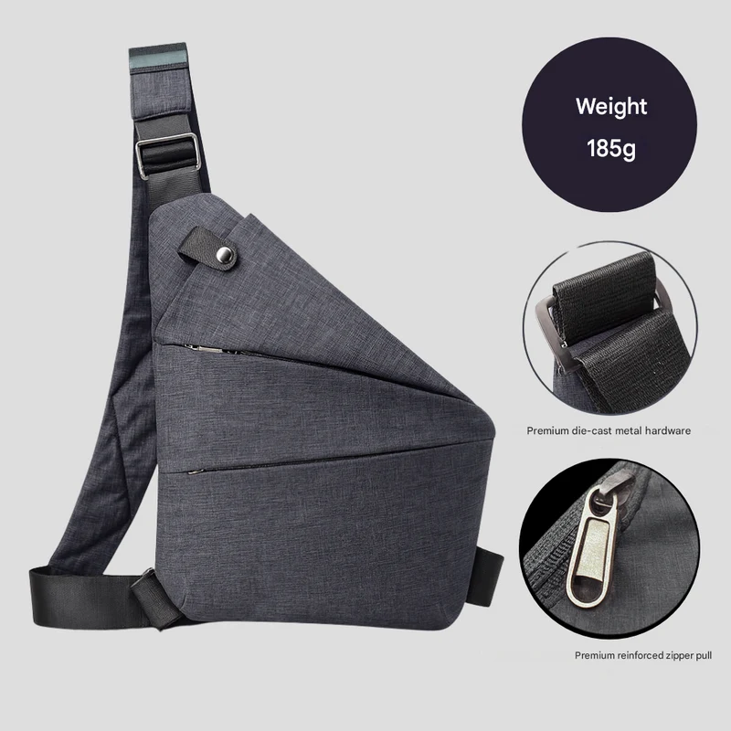 Antidiefstal Schoudertas Crossbody Compacte Reisorganizer Verstelbaar Lichtgewicht Veilig Reizen Dagelijks | Sansoti