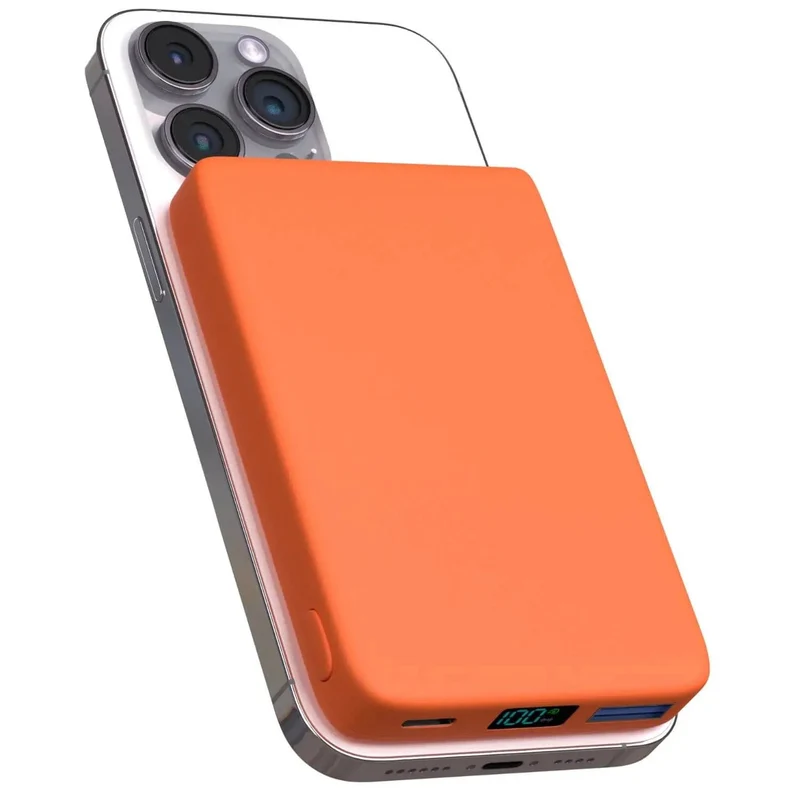 Draadloze Magnetische Powerbank 5000-10000 mAh iPhone Oplaadstation Compact Snel Laden Onderweg Reis | Sansoti