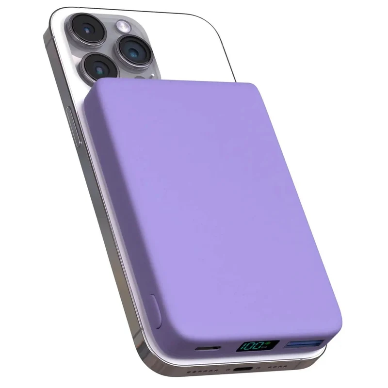 Draadloze Magnetische Powerbank 5000-10000 mAh iPhone Oplaadstation Compact Snel Laden Onderweg Reis | Sansoti