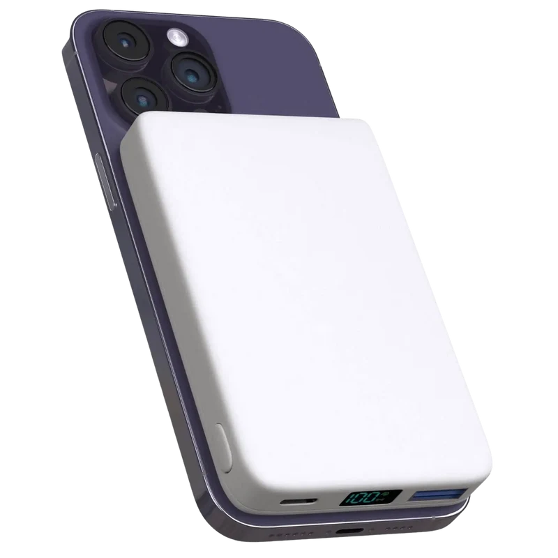 Draadloze Magnetische Powerbank 5000-10000 mAh iPhone Oplaadstation Compact Snel Laden Onderweg Reis | Sansoti