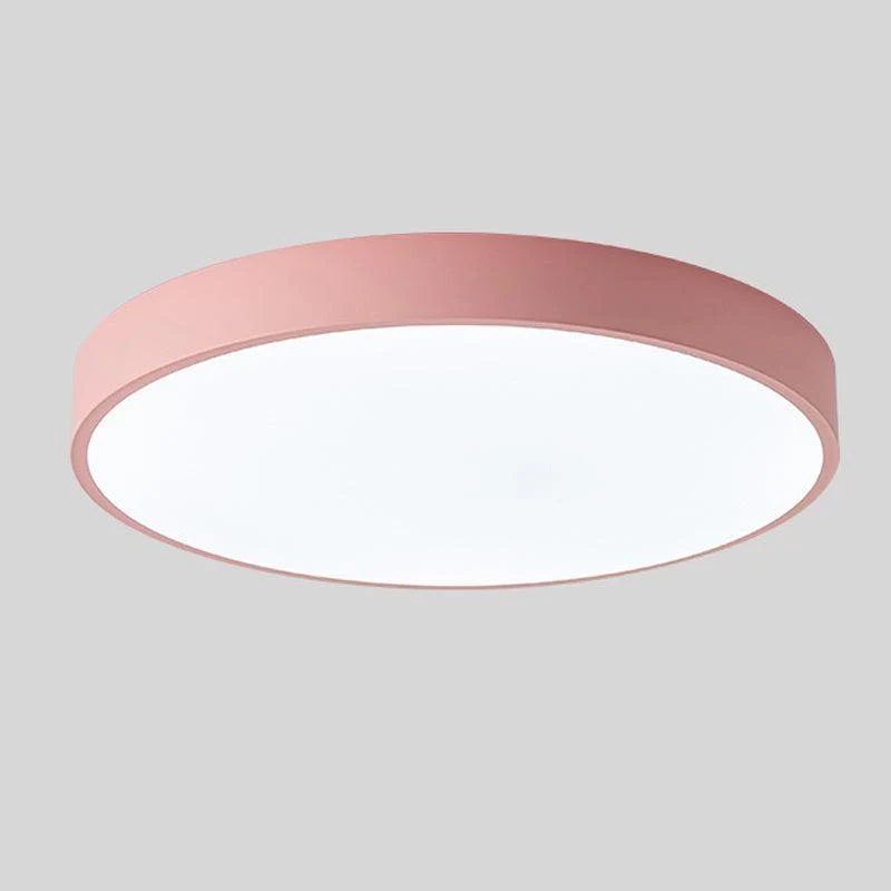 Scandinavische plafondlamp met houtaccent macaron-vorm moderne sfeerverlichting woonkamer slaapkamer | Sansoti