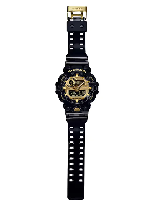Casio G-Shock GA-710GB-1AER Herrenuhr • Extreme Stoßfestigkeit • Black & Gold Design